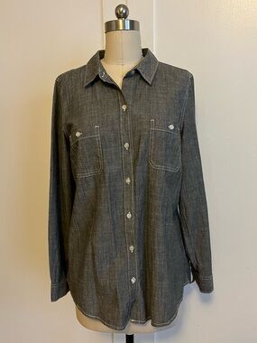Old Navy Chambray Long-Sleeve Top